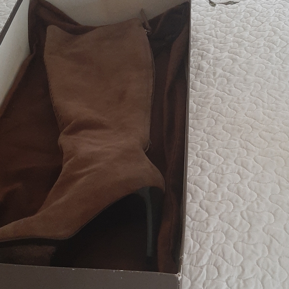 Mocha Suede Boots - Picture 4 of 5